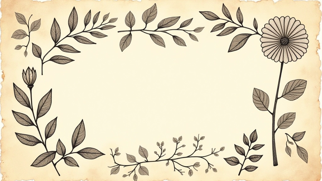 Coleção de elementos desenhados à mão incluindo padrões, ícones e decorações retrô