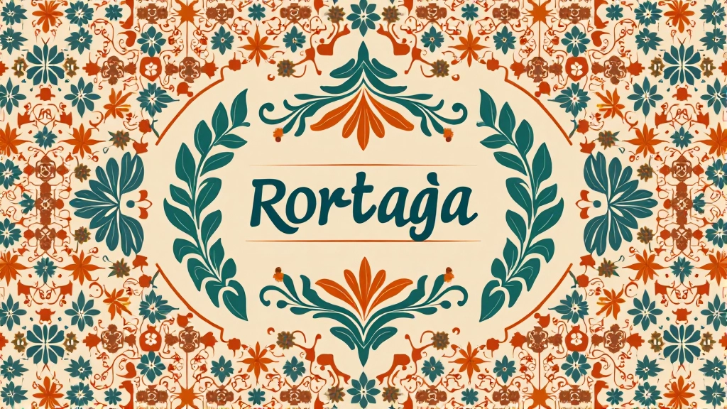 Marca com identidade visual portuguesa incluindo padrões tradicionais e cores locais